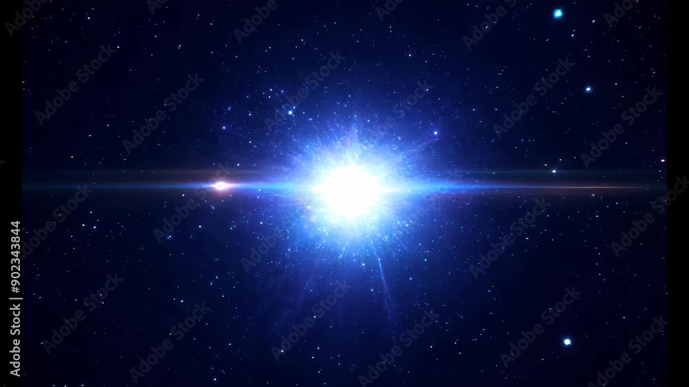 Bright Starburst in Deep Space Bright Starburst in Deep Space