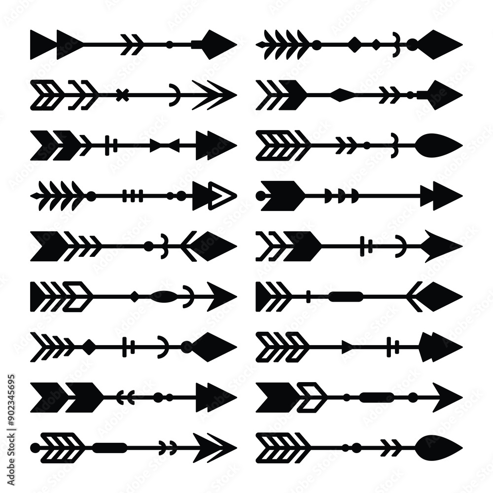 Fototapeta premium Set of arrow vector