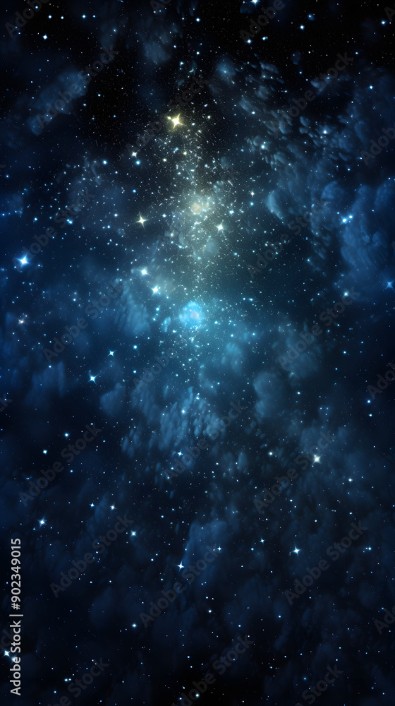 Cosmic space nebula starry sky abstract poster background with generative Cosmic space nebula starry sky abstract poster background with generative