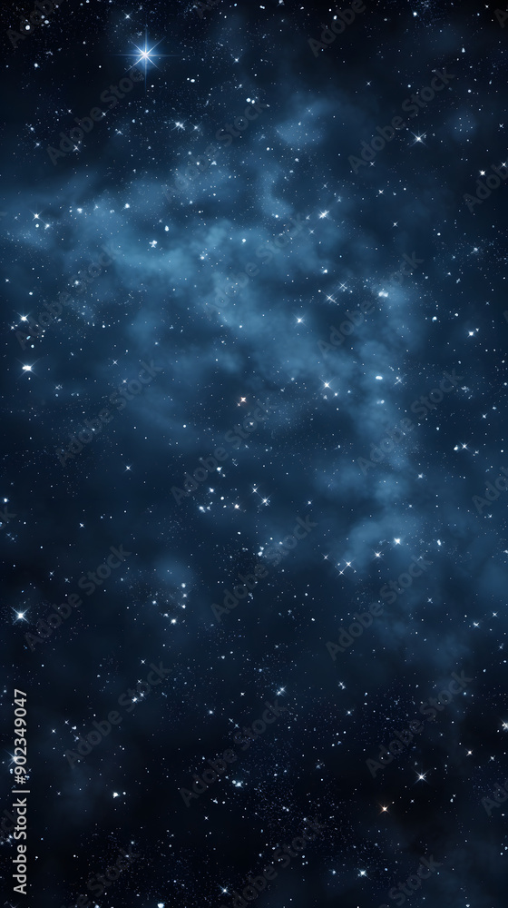 Fototapeta premium Cosmic space nebula starry sky abstract poster background with generative