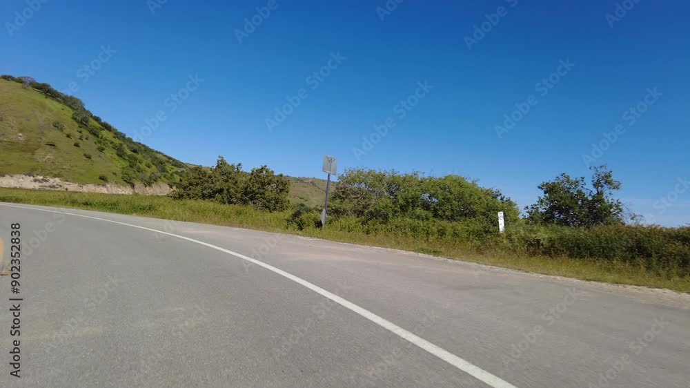 Carrizo Plain Highway 58 West Mountain Canyon 03 Front View Driving Plates of Wild Flowers Super Bloom California USA Carrizo Plain Highway 58 West Mountain Canyon 03 Front View Driving Plates of Wild Flowers Super Bloom California USA