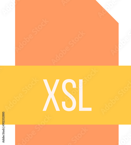 XSL File icon fill crisp corners photo