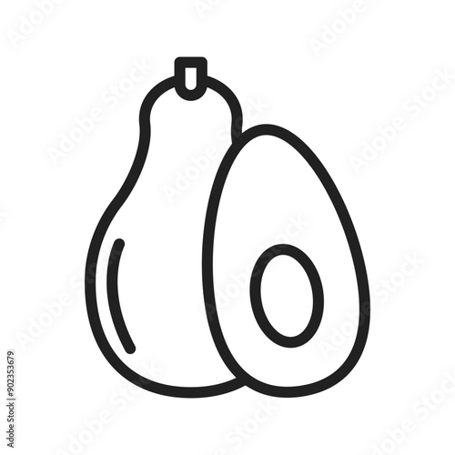 Avocado  icon vector image. Suitable for mobile application web application and print media.