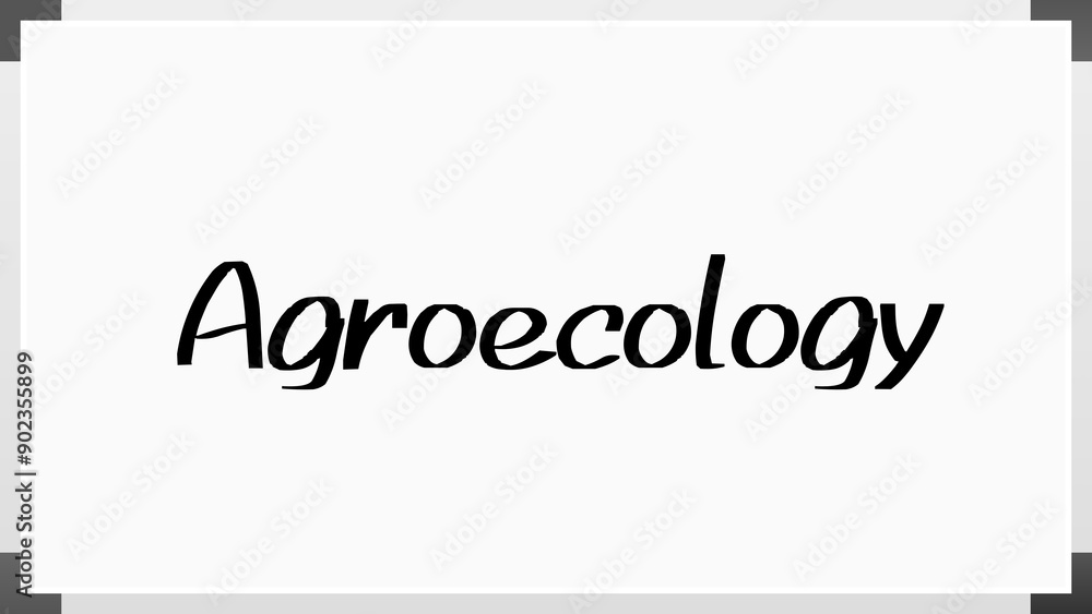 Agroecology のホワイトボード風イラスト Agroecology のホワイトボード風イラスト