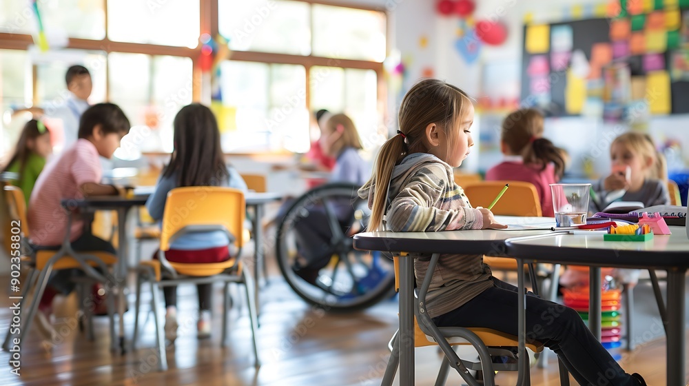 Inclusive Classroom with Diverse Students Learning Together Using Adaptive Tools and Sign Language Communication Inclusive Classroom with Diverse Students Learning Together Using Adaptive Tools and Sign Language Communication