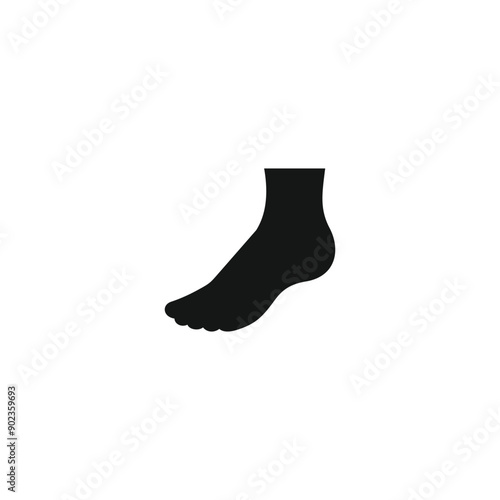 Foot icon vector. EPS 10 editable vector