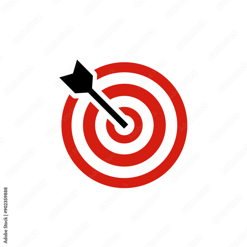 Target icon vectors, symbols for the company's vision and mission, symbols of accuracy and precise execution. Target icon vectors, symbols for the company's vision and mission, symbols of accuracy and precise execution.