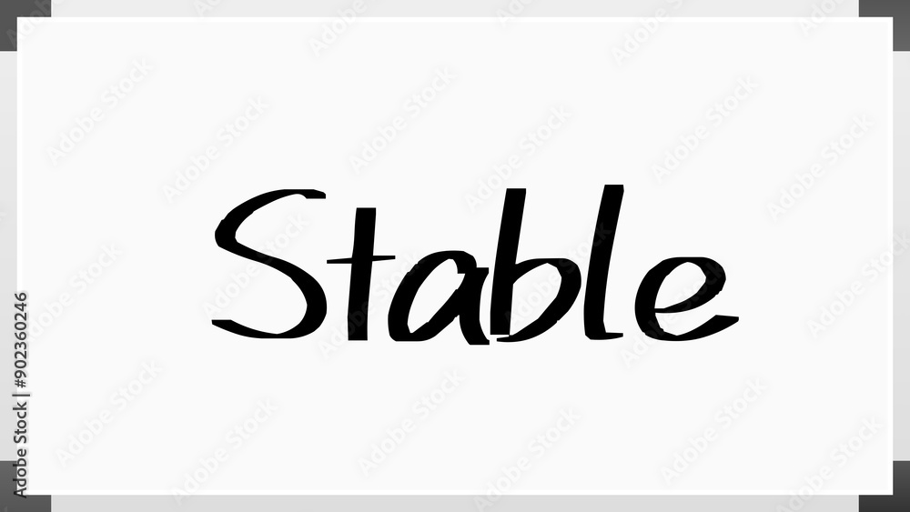 Stable のホワイトボード風イラスト Stable のホワイトボード風イラスト