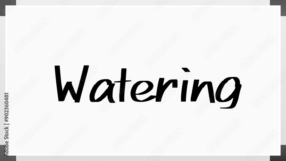 Watering のホワイトボード風イラスト Watering のホワイトボード風イラスト