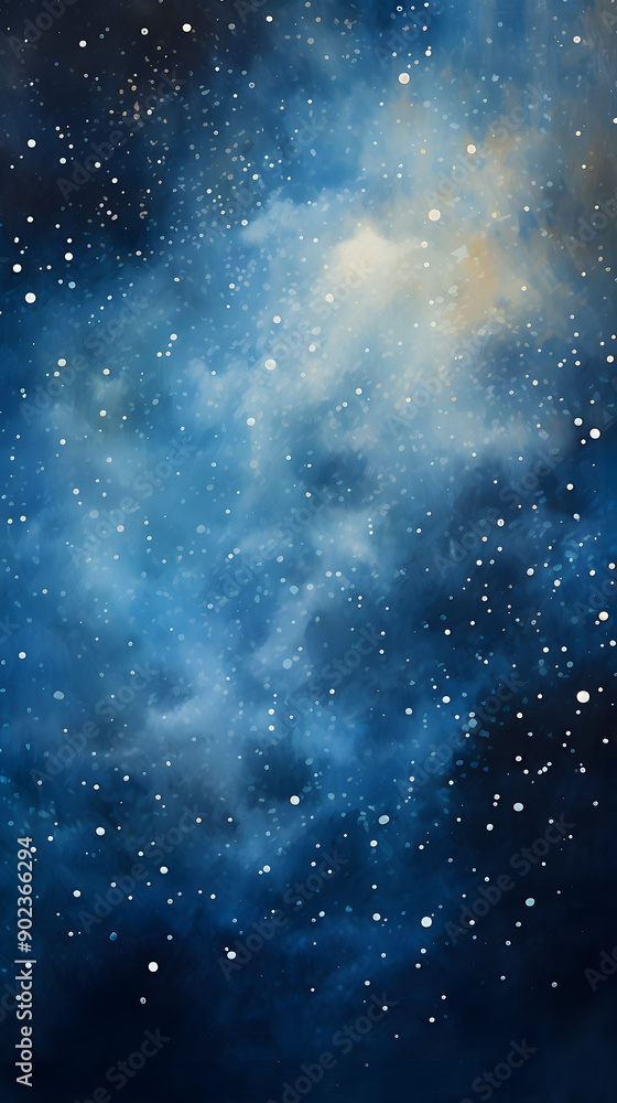 Obraz premium Digital technology sci-fi universe mechanical planet poster background with generative