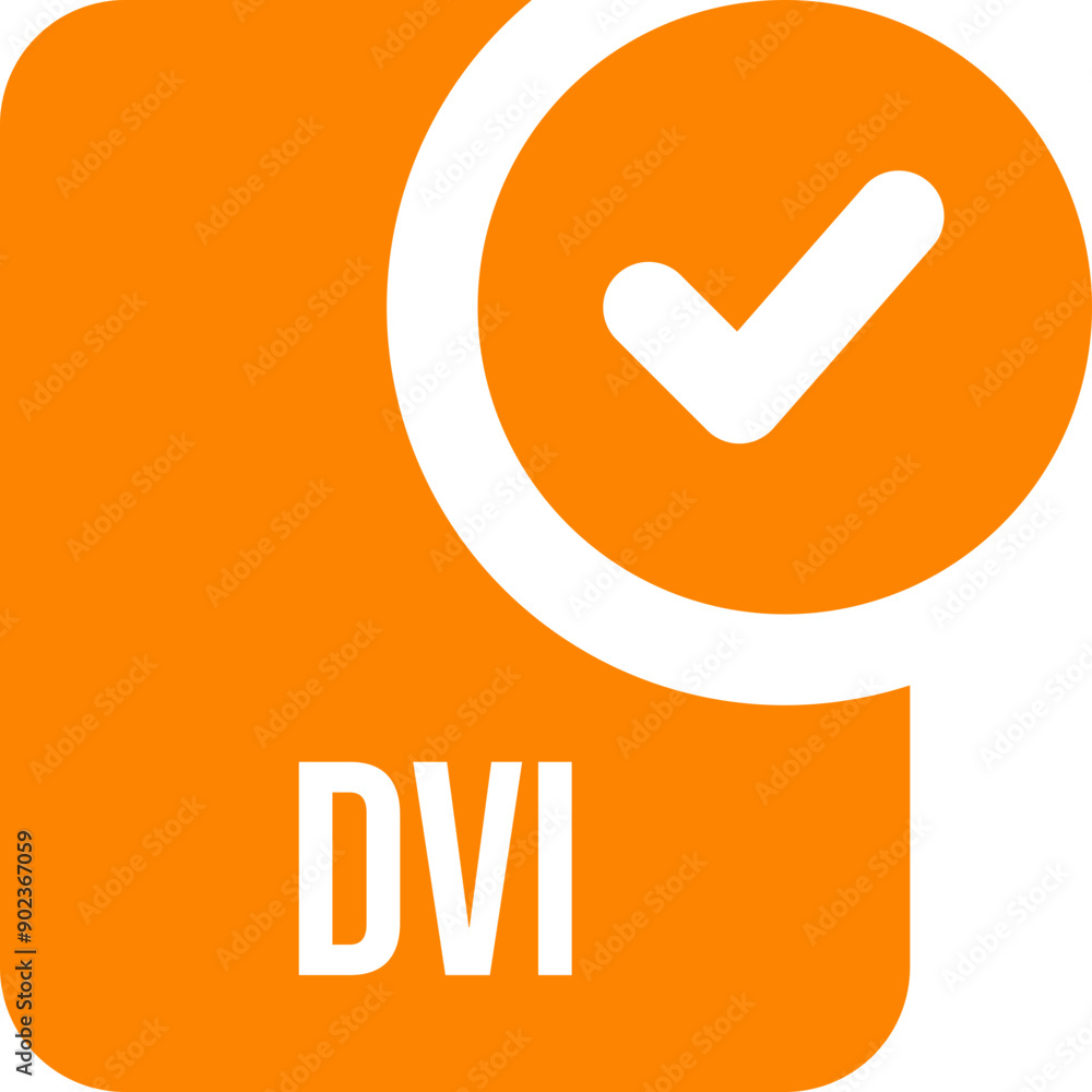 DVI ip file icon with black checked mark DVI ip file icon with black checked mark