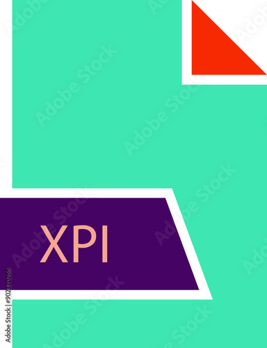 XPI File format icon shape photo