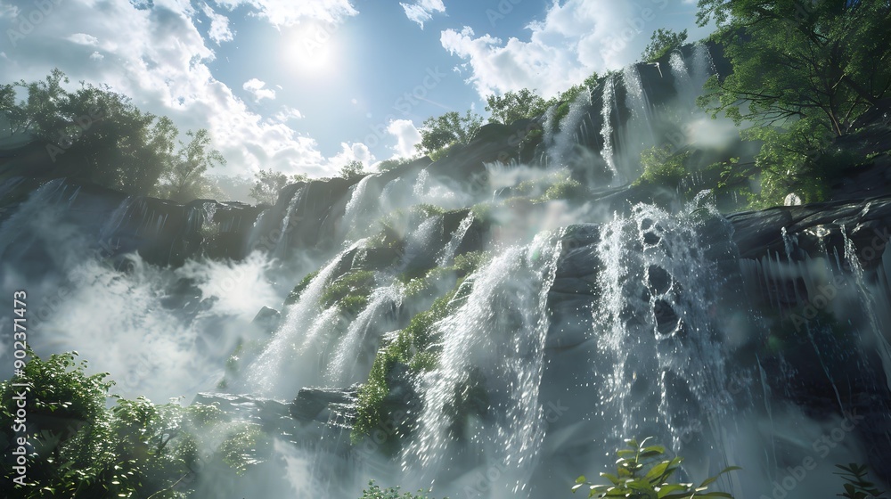 A waterfall of clouds floating across the sky img A waterfall of clouds floating across the sky img