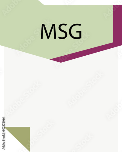 MSG File format minimal icon