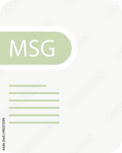 MSG File icon deep and minimal