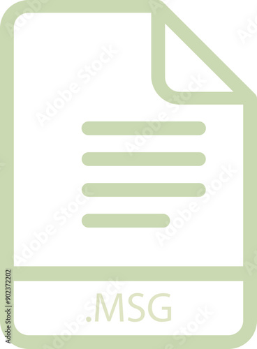 MSG File minimal icon with symbol