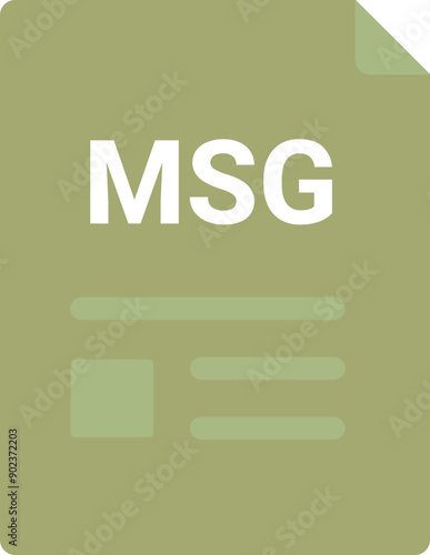 MSG file icon with symbols