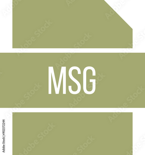 MSG icon crisp corner with transparent center