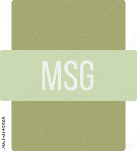 MSG ip file extension icon color fill outer flat