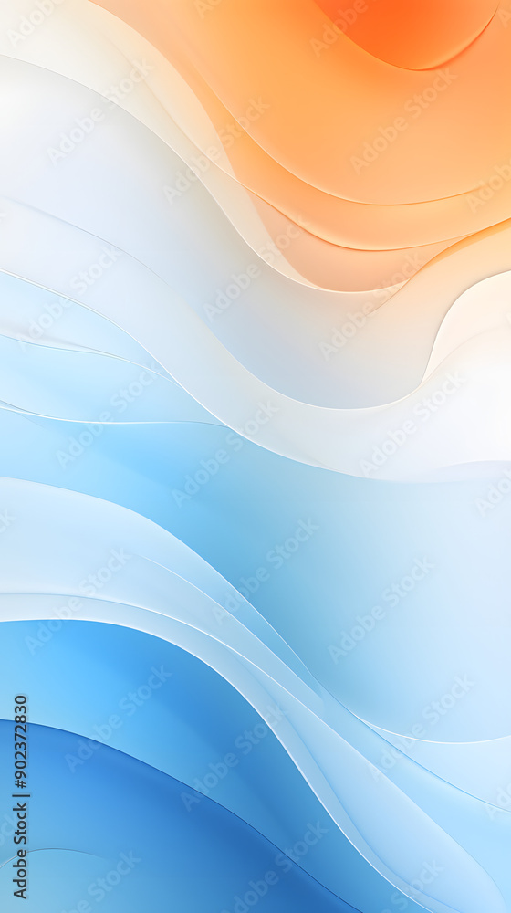 Digital technology blue orange gradient abstract graphic poster background with generative Digital technology blue orange gradient abstract graphic poster background with generative