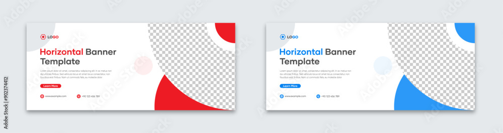 Horizontal banner template. Set of business promotion and website banner templates. Editable web banner and social media cover designs for digital marketing and advertising Horizontal banner template. Set of business promotion and website banner templates. Editable web banner and social media cover designs for digital marketing and advertising
