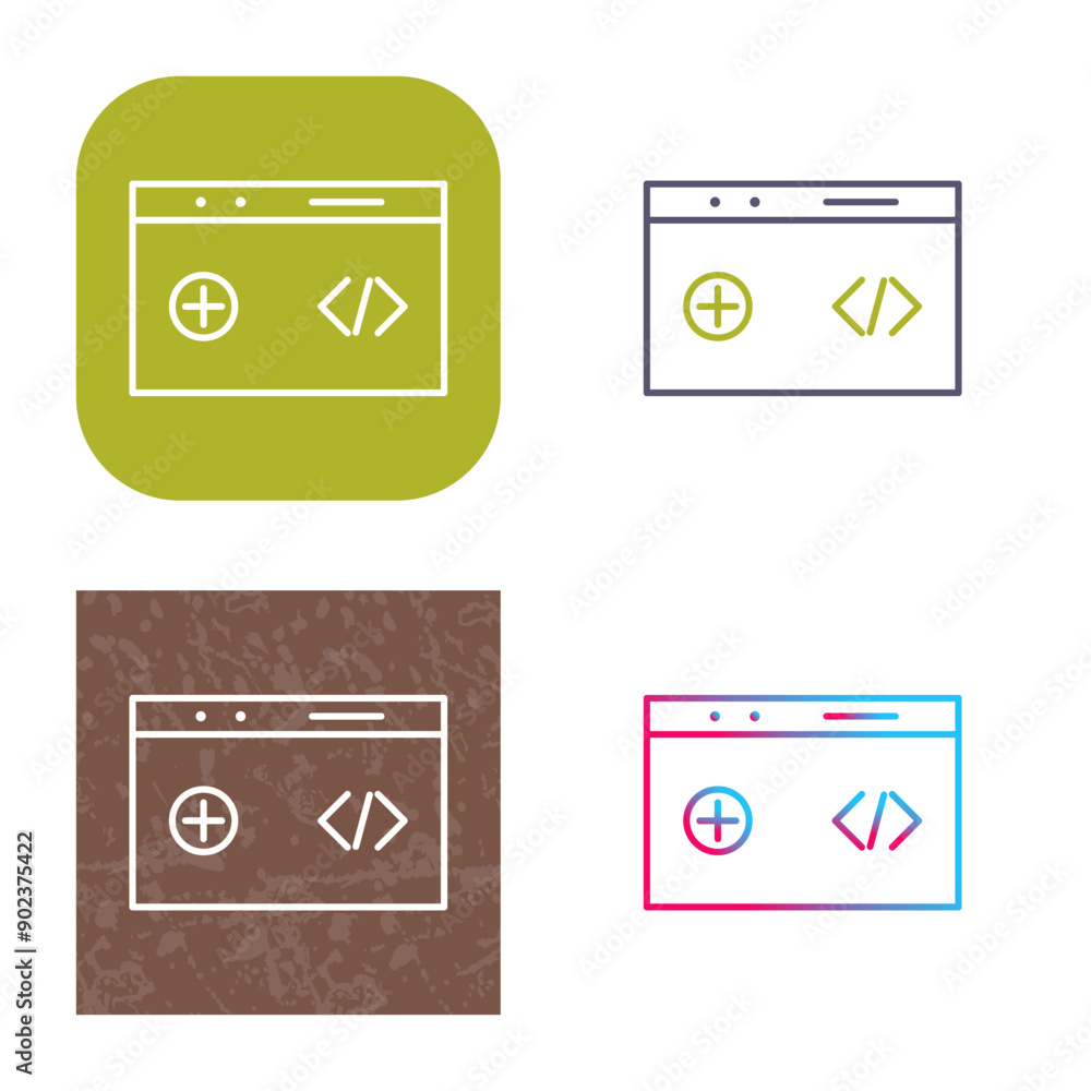 Unique Clean Code Icon Design Unique Clean Code Icon Design