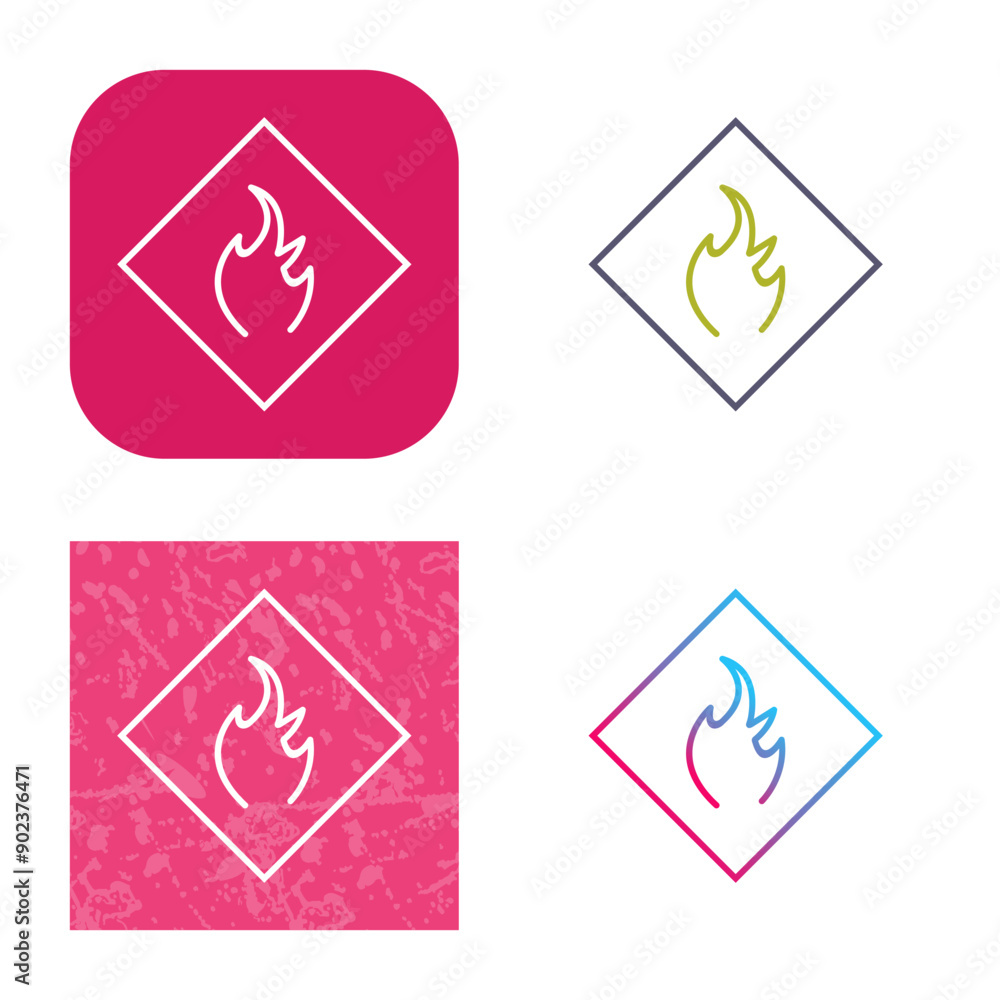 Danger of Flame Icon Design Danger of Flame Icon Design
