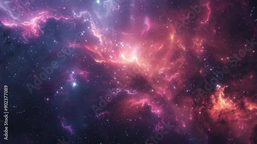 Galaxy background with deep, cosmic colors and detailed star patterns