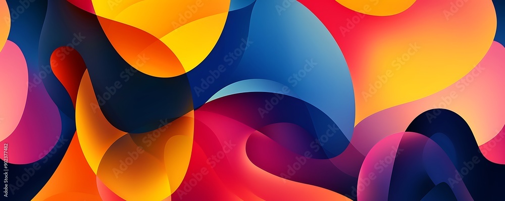 A vibrant abstract design with bold, overlapping shapes in bright, contrasting colors, creating a sense of movement and energy. A vibrant abstract design with bold, overlapping shapes in bright, contrasting colors, creating a sense of movement and energy.
