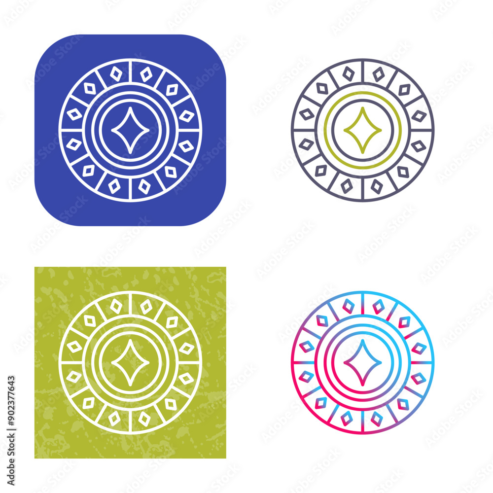 Obraz premium Diamond Chip Icon Design