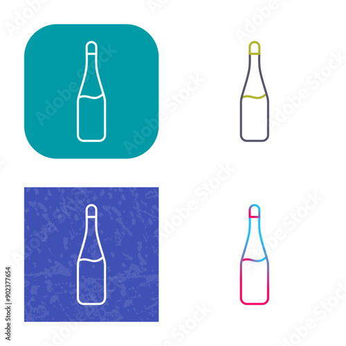 Champagne Bottle Icon Design photo