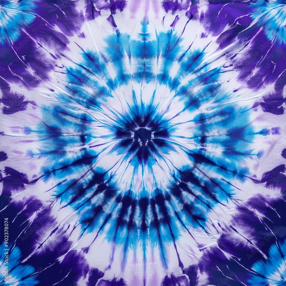 Obraz premium タイダイ 絞り染め 生地