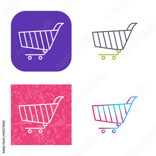 Unique Shopping Cart Icon Design