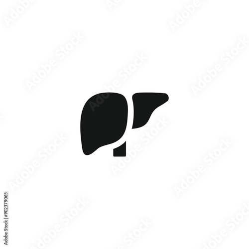 Liver icon vector. EPS 10 editable vector
