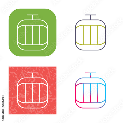 Cable Car Icon Design