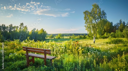 The outskirts of uyutnaya where forests picture photo