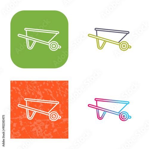 Wheelbarrow Icon Design