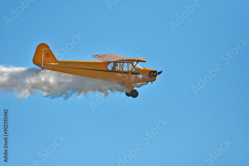 Canvas Print Dangerous aerobatics, airshow, Gryżliny, Poland