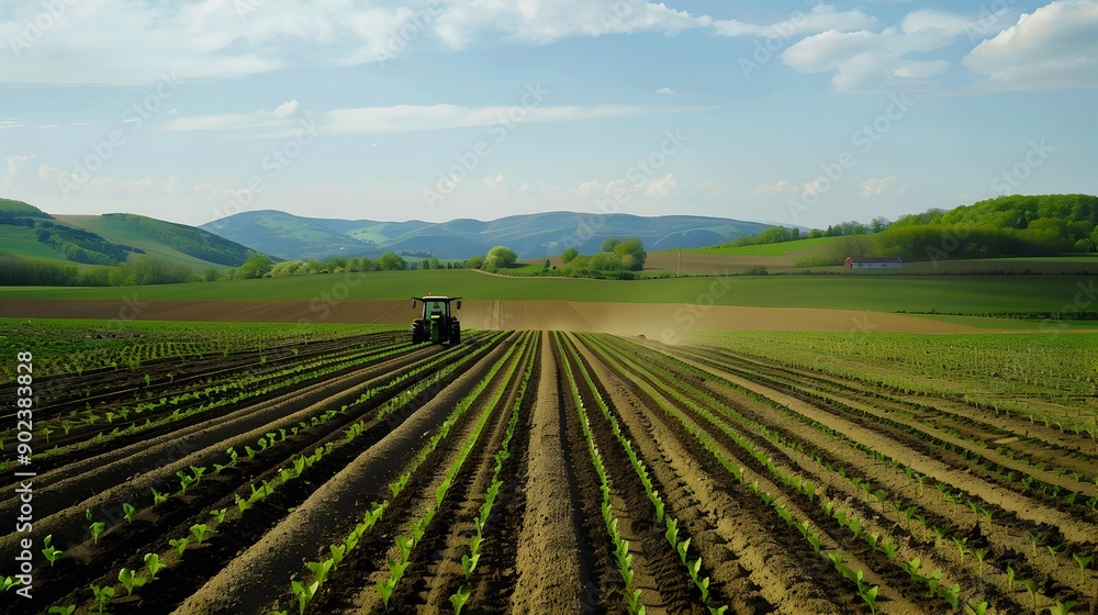 The arable land is wide with even rows img The arable land is wide with even rows img