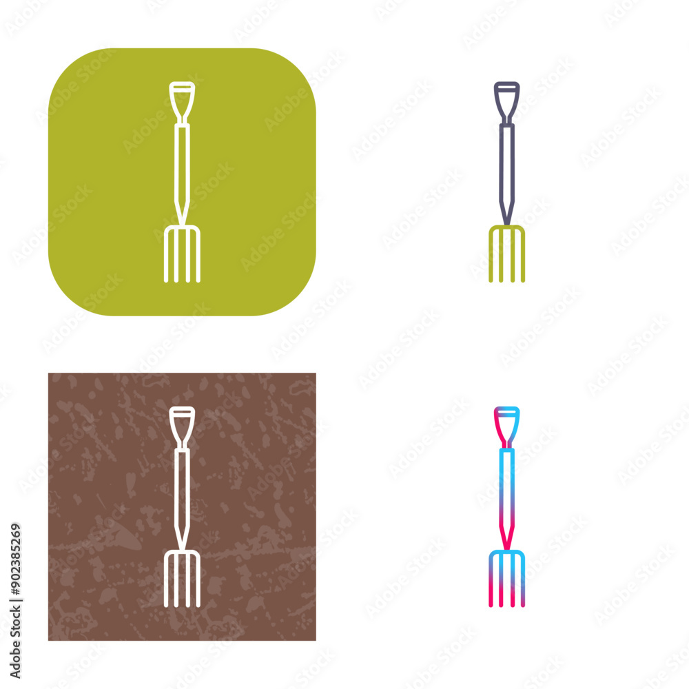 Gardening Fork Icon Design Gardening Fork Icon Design