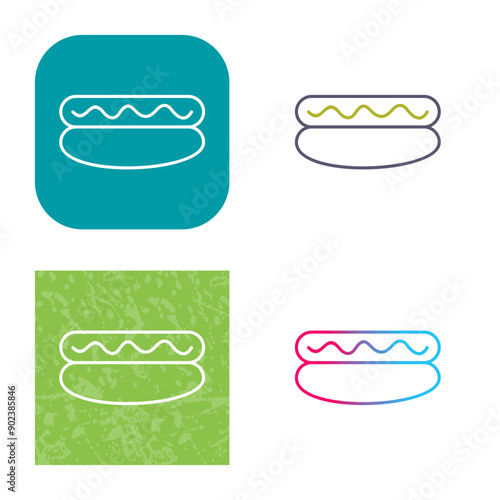 Hot Dog Icon Design