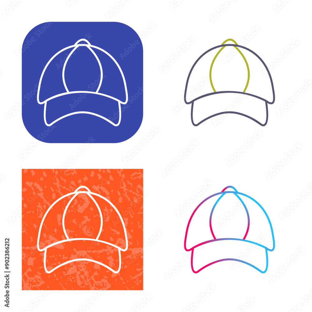 P Cap Icon Design