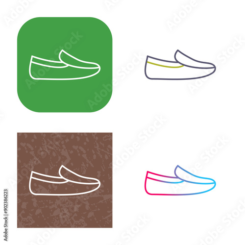 Men's Loafers Icon Design