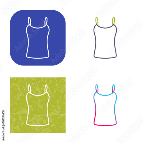 Ladies Vest Icon Design