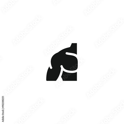 Shoulder icon vector. EPS 10 editable vector
