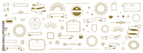 Vintage decorative ornament design elements in doodle style hand drawn vector illustration