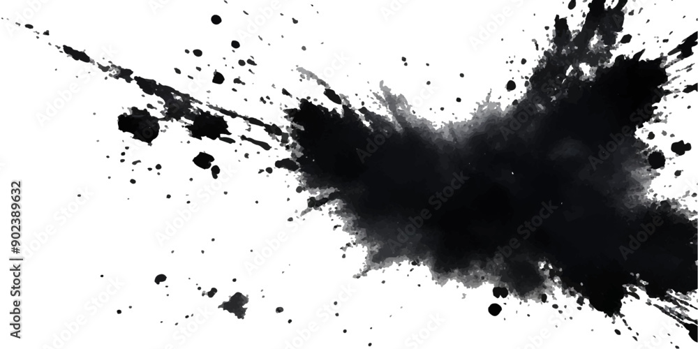 Paint stains black blotch background. Grunge Design Element. Brush Strokes. Vector illustration Paint stains black blotch background. Grunge Design Element. Brush Strokes. Vector illustration
