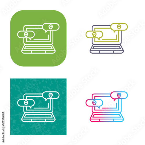 Infected Message Icon Design