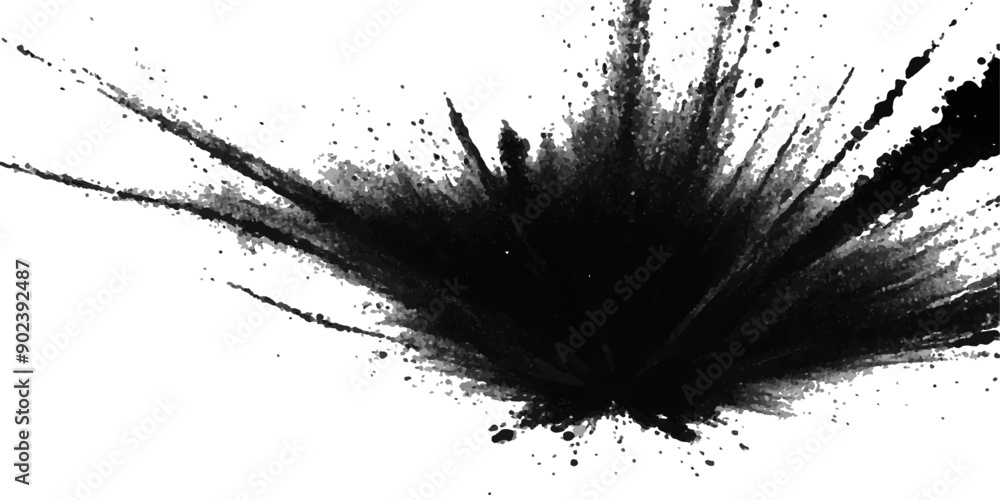Paint stains black blotch background. Grunge Design Element. Brush Strokes. Vector illustration Paint stains black blotch background. Grunge Design Element. Brush Strokes. Vector illustration