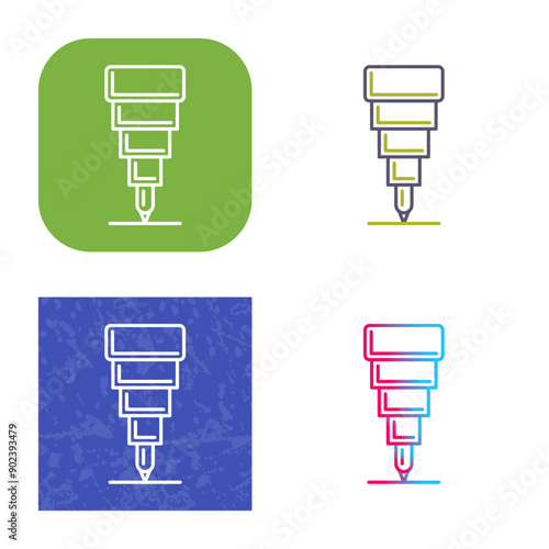 Fine Tip Pen Icon Design